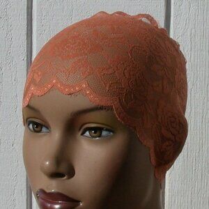 Orange Fashionable Fun Lace Tube Cap Headband